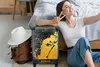 MuchoWow® Koffer Handgepäck Trolley Rollkoffer Kleine Produktbild-Vorschau 2