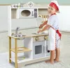 JOIEYOU Kinderkeuken, houten speelkeuken met fornuis, Productafbeelding-voorbeeld 3