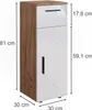 Midischrank Vicco Irma Weiß Hochglanz/Goldkraft Eiche 30 x Produktbild-Vorschau 3