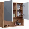 Badspiegelschrank Vicco Irma Weiß Hochglanz/Goldkraft Eiche Produktbild-Vorschau 7