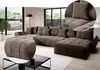 Vigo Velvet Monolith Ecksofa in U-Form 382 cm x 190 cm -  Produktbild-Vorschau 2