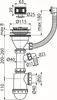 Alcadrain Spülbeckensiphon mit einem Edelstahlgitter DN Produktbild-Vorschau 2