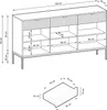 Selsey Wohnzimmerschrank Vellore - Sideboard 3-türig, Weiß Produktbild-Vorschau 6