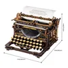 ROKR Dřevěné 3D puzzle LK703B, mechanický psací stroj jako Náhled obrázku produktu 12