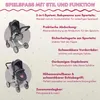 BAYER CHIC 2000 Puppenwagen Kombi MILA 567-26 Melange navy Produktbild-Vorschau 5