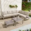 Merax Gartenmöbel-Set Eckstellung, verstellbare Neigung Produktbild-Vorschau 1