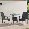 Juskys Polyrattan Gartentisch Yoro eckig - wetterfest 60x60 Produktbild-Vorschau 14