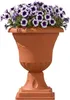 Pot rond Ø33 H 49 cm en terre cuite, élancé, sur pied, Voir les images du produit 8