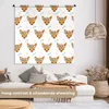 MuchoWow® Wandteppich Wandbehang Hirsche - Blumen - Blätter Produktbild-Vorschau 2