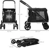 PawHut Hundewagen, faltbarer Hundebuggy, Hundetrolley mit Produktbild-Vorschau 3