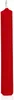 A red candle with a white wick on a white background. Produktbild-Vorschau
