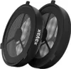 Two black reusable coffee filter pads are shown side-by-side against a white background. Produktbild-Vorschau