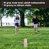 Kubb Competition - 9x9x30 w czerwono-białe paski Podgląd zdjęcia produktu 6