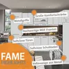 Singleküche Vicco Fame-Line Hellblau-grau/Goldkraft Eiche Produktbild-Vorschau 3