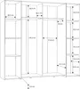 Forte KALIXTUS schwarzer Kleiderschrank 200, moderner Produktbild-Vorschau 11