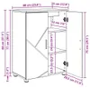 vidaXL Skrinka do kúpeľne, Imitácia dreva Artisan, 60 x 35 Náhľad obrázku produktu 7