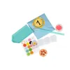 A collection of diamond painting supplies laid out on a white background. Produktbild-Vorschau
