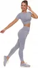 Damen Leggings Sportlich Hohe Taille Blickdicht Flexibel Produktbild-Vorschau 8