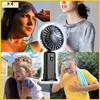 Mini ventilátor prenosný ventilátor stojan ručný čierny Náhľad obrázku produktu 12