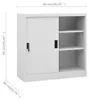 vidaXL Büroschrank mit Schiebetür Hellgrau 90x40x90 cm Produktbild-Vorschau 7