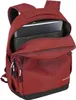 A red backpack with a laptop inside. Náhled obrázku produktu