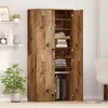 vidaXL Hochschrank mit Regal Altholz 80 x 39 x 178 cm Produktbild-Vorschau 4