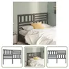The Living Store Kopfteil Grau 146x4x100 cm Massivholz Produktbild-Vorschau 7