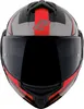 Bogotto FS-X600 Vyda Klapphelm, schwarz matt/grau/rot, S Produktbild-Vorschau 4