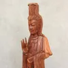 Guanyin Guan Yin Holz Figur Skulptur Bali Schnitzerei Holz Produktbild-Vorschau 5