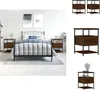 vidaXL Nachttische 2 Stk. Braun Eichen-Optik 40x42x56 cm Produktbild-Vorschau 1