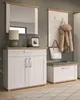 Garderobe Set 4-teilig "Mirano" weiß Lärche und Eiche Produktbild-Vorschau 3