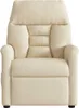 vidaXL Massagesessel Creme Stoff Produktbild-Vorschau 2