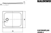 KALDEWEI 375000013671 DW CAYONOPLAN Mod.2220-1, 800 x 900, Produktbild-Vorschau 2