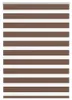 vidaXL Dvojitá roleta Hnědá 100x100 cm Šířka látky 95,9 cm Náhled obrázku produktu 7