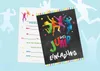Friendly Fox 12 Jump Party Einladung, A6 Trampolin Produktbild-Vorschau 5