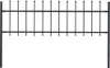 vidaXL Zahradní plot Woerden s hrotem, ocel, 181 x 60 cm, Náhled obrázku produktu 5