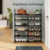 EUGAD Schuhregal mit 7 Ebenen, aus Metall, mit 10 Haken, Produktbild-Vorschau 4