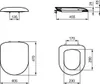 Ideal Standard WC sedátko TIZIO s krytem, chromované panty Náhled obrázku produktu 6