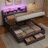 okwish Polsterbett 160×200 mit LED-Licht und Schubladen, Produktbild-Vorschau 7