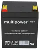 Batteria al piombo Multipower MP 5.4 -12 Pb 12V 5.4Ah Anteprima dell’immagine prodotto 4