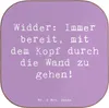Mr. & Mrs. Panda Untersetzer Glas Spruch Widder Power - Produktbild-Vorschau 1