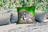 MuchoWow® Outdoor Kissen - Vogel - Eule - Tiere - Braun - Produktbild-Vorschau 2