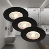 LED Einbauleuchten Badleuchte 3er Set 5 W 3000K IP44 Produktbild-Vorschau 1
