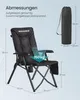 SONGMICS Campingstuhl faltbar, 2er Set, 95°-150° Produktbild-Vorschau 8