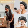 2 Stück Satin Haarhaube Bonnet – Schlafhaube aus Seide, Produktbild-Vorschau 3