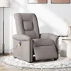 vidaXL Massagesessel Elektrisch Taupe Stoff Produktbild-Vorschau 1