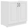 Spülenschrank 80 cm Stilo Weiss Küchenzeile Küchenblock Produktbild-Vorschau 1