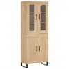 vidaXL Deska wysoka dąb sonoma 69,5x34x180 cm Materiał Podgląd zdjęcia produktu 2