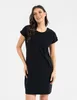 Jurk – zomerjurk, maat 3XL – damesjurk, zwart – katoenen Productafbeelding-voorbeeld 2