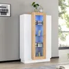 Merax LED-Vitrine mit Acrylfront und Glasablagen, Produktbild-Vorschau 2